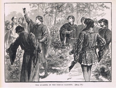 The Quarrel in the Temple Garden by Gordon Frederick Browne